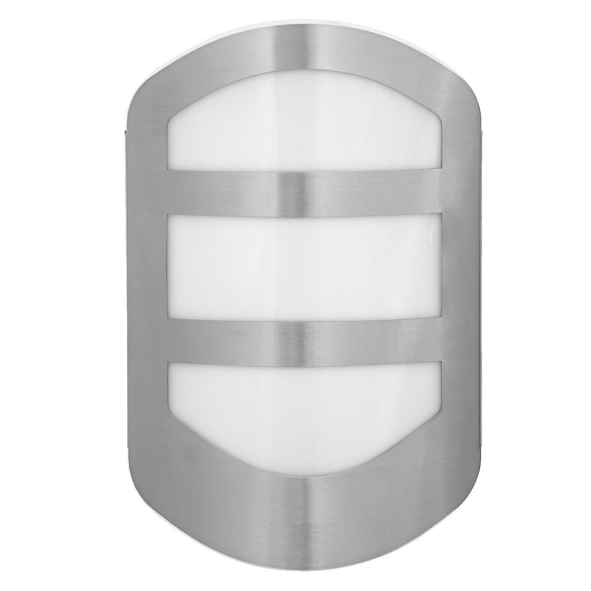 LED-AUßENLEUCHTE 5,4/18/28 cm   - Edelstahlfarben, Basics, Kunststoff/Metall (5,4/18/28cm) - Osram