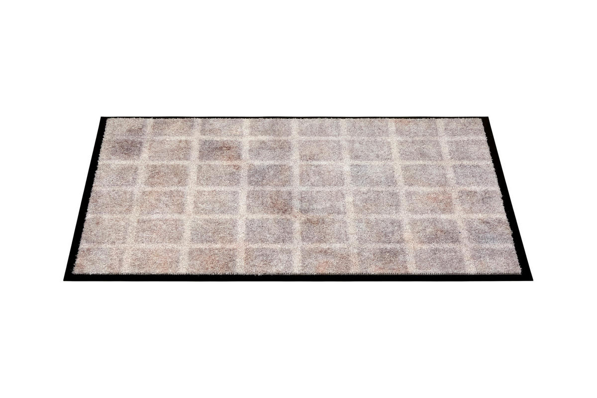 FUSSMATTE - Hellgrau, Design, Textil (50/70cm) - Schöner Wohnen