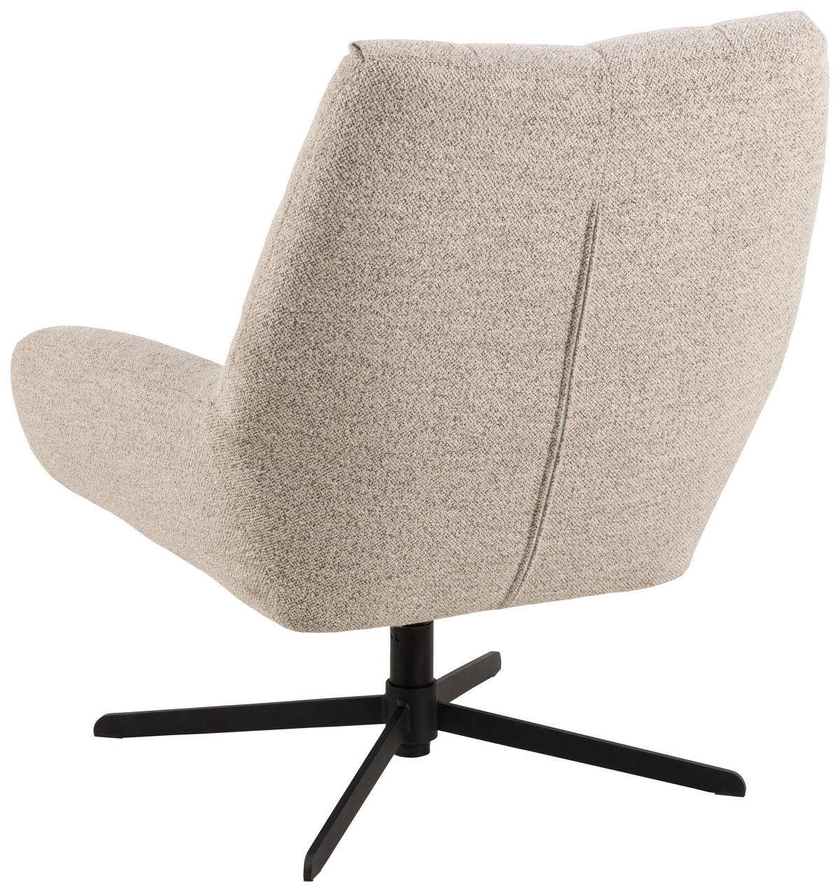 SESSEL in Webstoff Beige  - Beige/Schwarz, Konventionell, Textil/Metall (73/88/82cm) - Livetastic