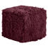 HOCKER in Textil, Fell Weinrot - Weinrot, Textil/Fell (60/40/60cm) HOCKER in Textil, Fell Weinrot - Weinrot, Textil/Fell (60/40/60cm)