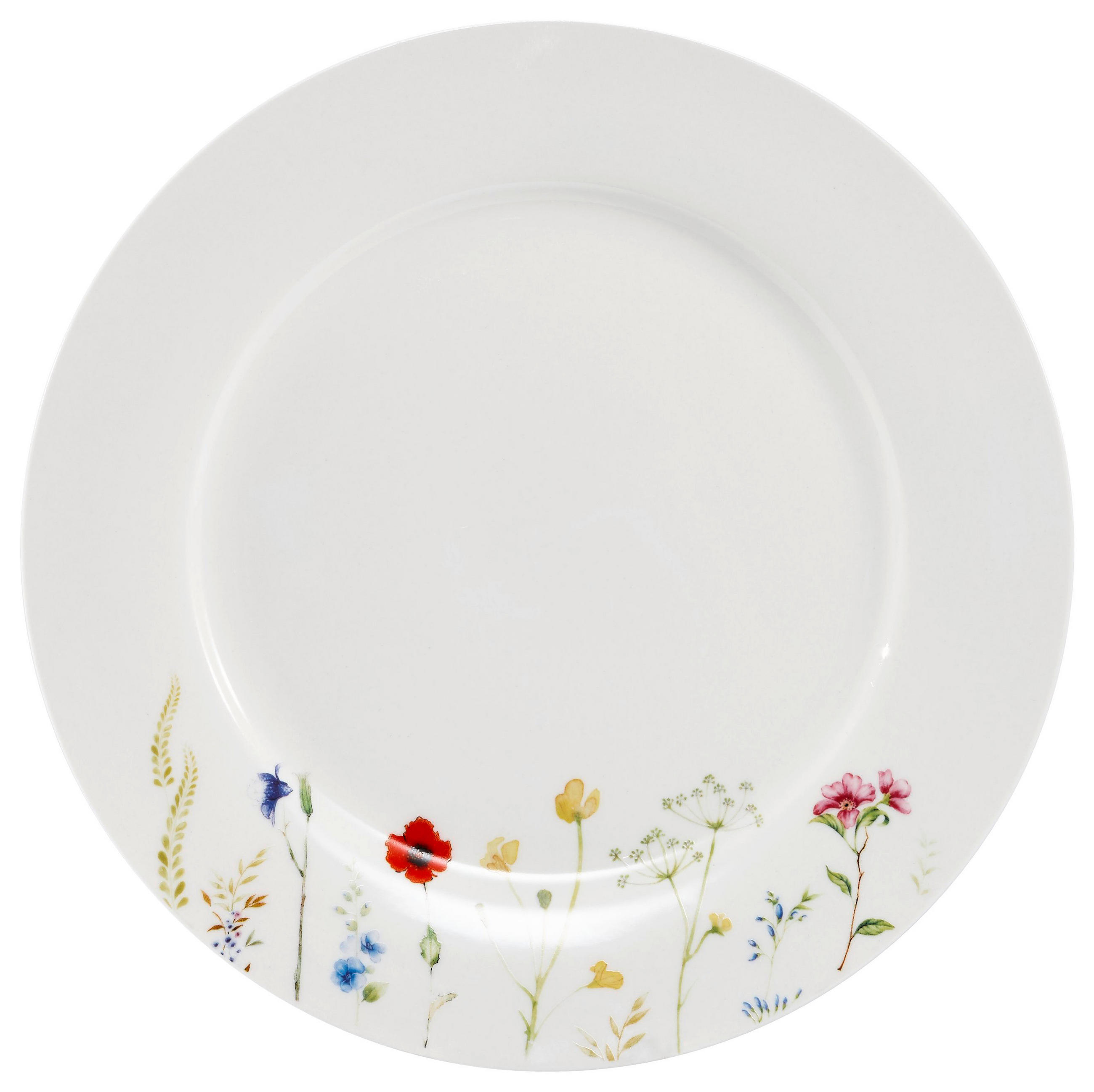 TANJUR PLITKI  27 cm           Wildflower   - bijela/višebojno, Basics, keramika (27cm) - Novel