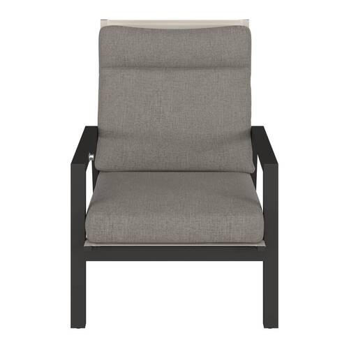LOUNGESESSEL  - Anthrazit/Grau, Design, Textil/Metall (72/99/84-121cm) - Amatio