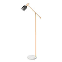 STEHLEUCHTE  30/148/97 cm   - Goldfarben/Schwarz, Basics, Glas/Stein (30/148/97cm) - Playboy