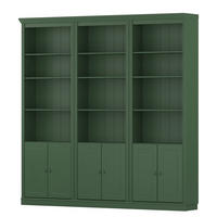 BÜCHERWAND  222/223/37 cm Grün  - Grün, Design, Holz (222/223/37cm) - Livetastic