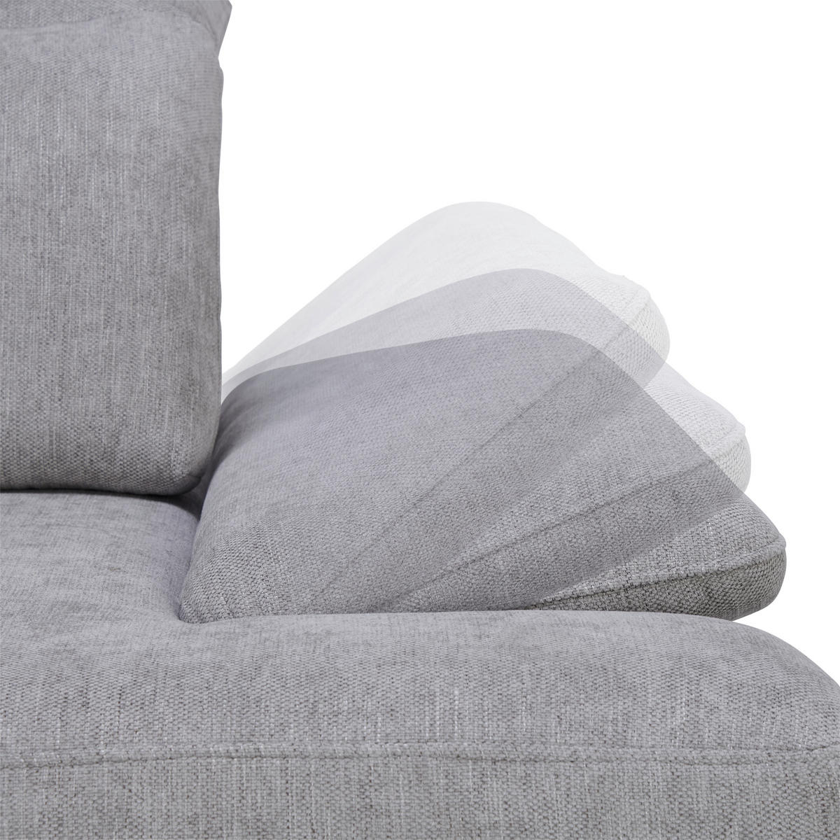 HÖRNSOFFA i velour ljusgrå  - ljusgrå/svart, Design, metall/textil (288/184cm) - Best Price