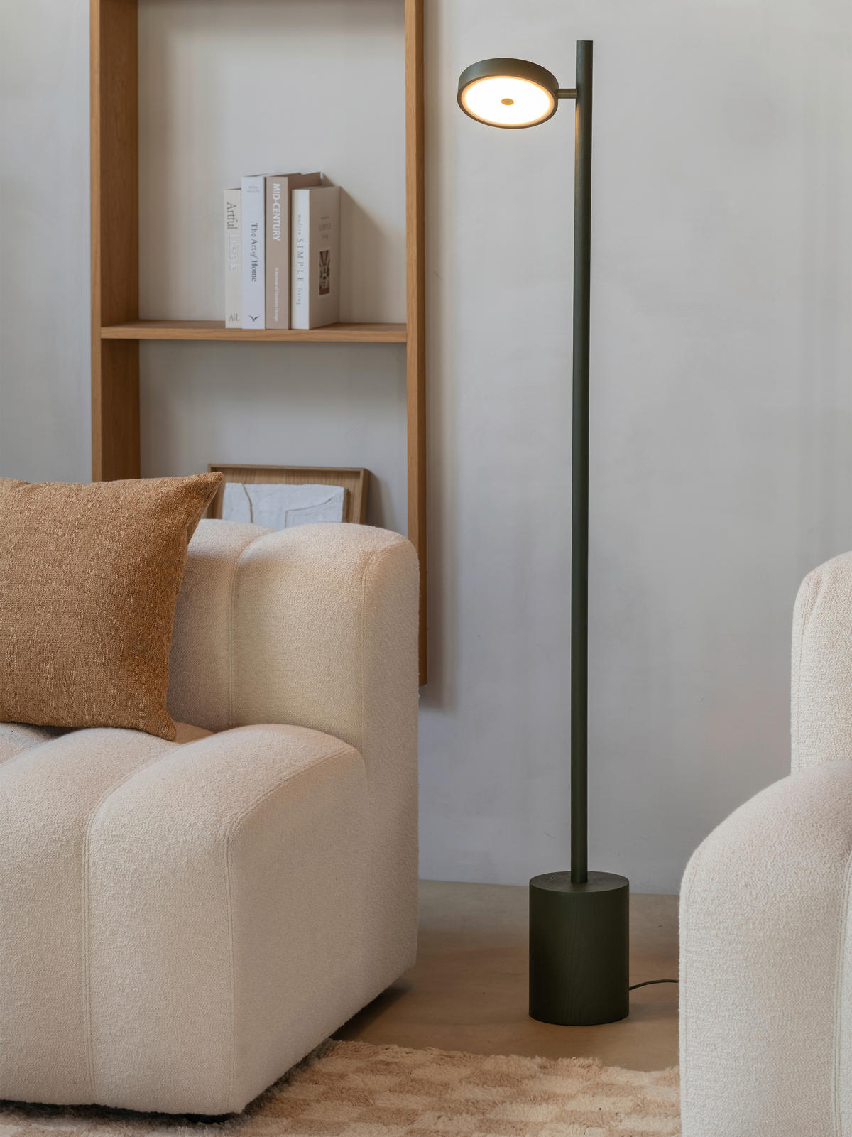 STEHLEUCHTE 20/20/146 cm    - Dunkelgrün, Trend, Holz (20/20/146cm) - Good & Mojo