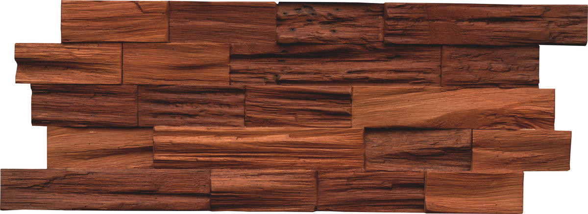 WANDVERKLEIDUNG - Braun, Basics, Holz (50/20/1.8cm)