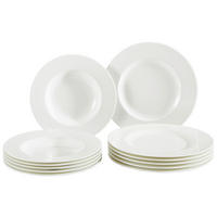 JEDÁLENSKÝ SERVIS, 12-dielne, porcelán - biela, Basics, keramika (34/19/32cm) - Villeroy & Boch