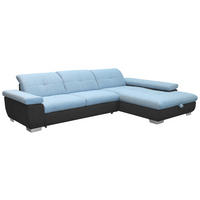 SEDEŽNA GARNITURA, mikrovlakna  - barve kroma, Design, kovina/tekstil (204/297cm) - Xora