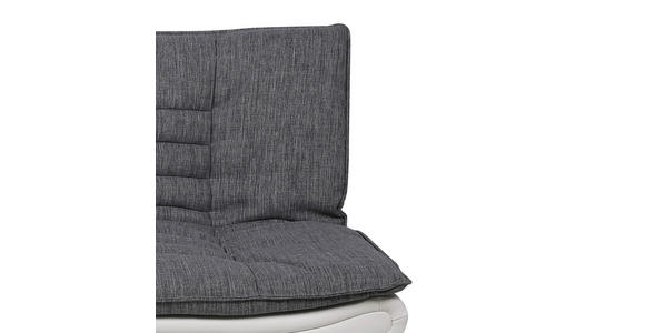 SCHLAFSOFA in Textil Grau, Weiß  - Chromfarben/Weiß, Design, Textil/Metall (196/91/98cm) - Carryhome