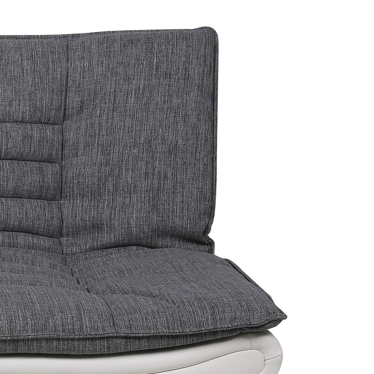 SCHLAFSOFA in Textil Grau, Weiss  - Chromfarben/Weiss, Design, Textil/Metall (196/91/98cm) - MID.YOU