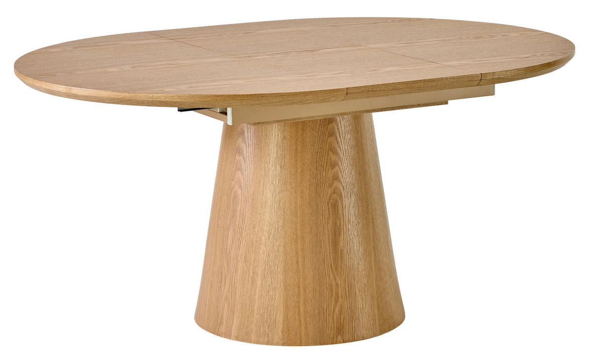 ESSTISCH Eichefarben oval  ausziehbar  - Eichefarben, KONVENTIONELL, Holz/Holzwerkstoff (120-160/120/76cm) - MID.YOU