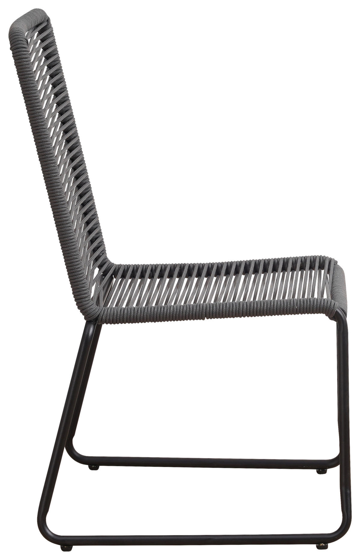 GARTENSTUHL-SET Metall, Kunststoff Anthrazit  - Anthrazit, Design, Kunststoff/Metall (60/89/44cm) - Gardenson