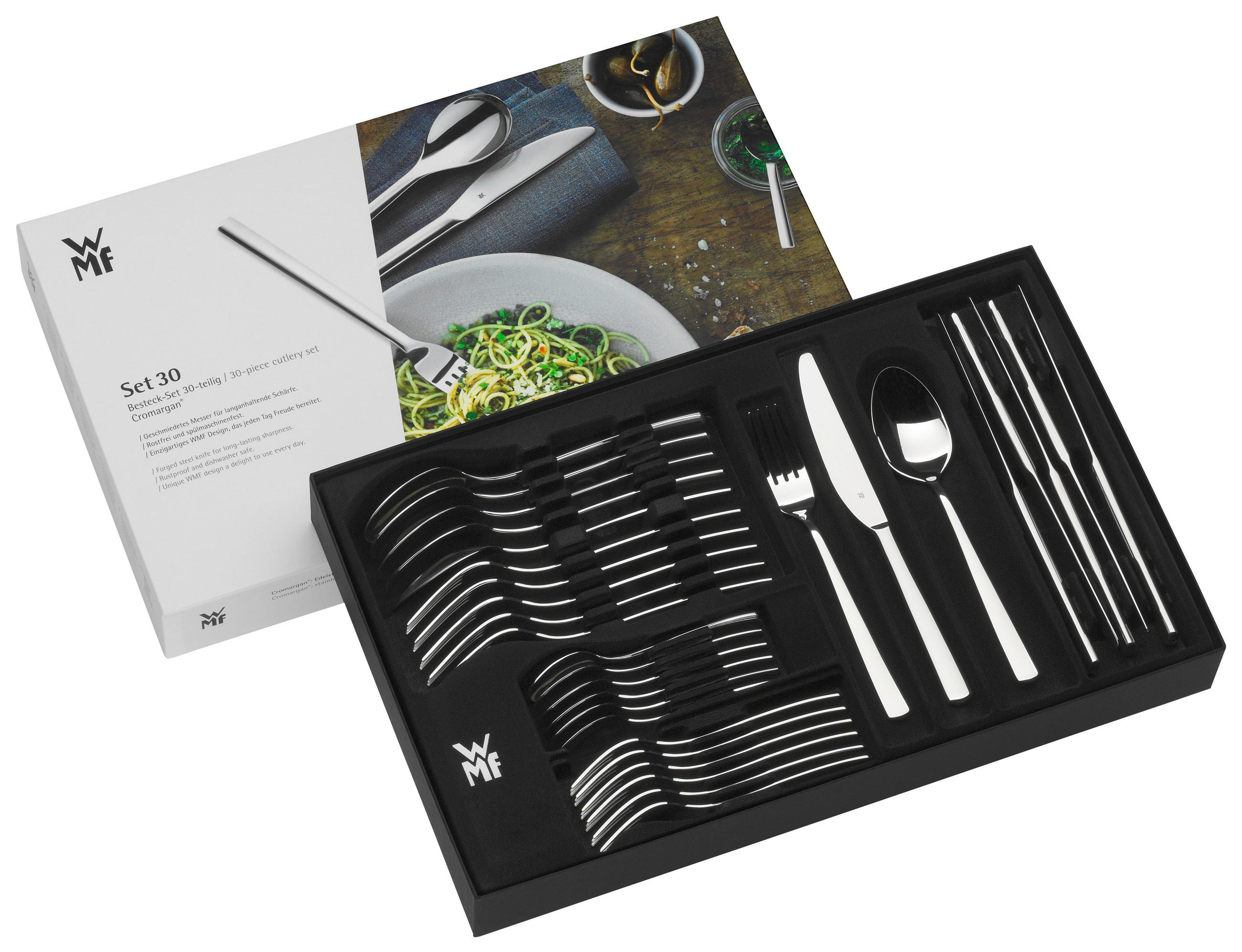 BESTECKSET Boston 30-teilig Edelstahl  - Basics, Metall - WMF