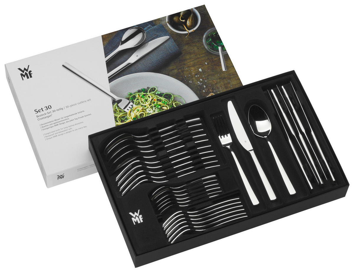 BESTECKSET Boston 30-teilig Edelstahl  - Basics, Metall - WMF