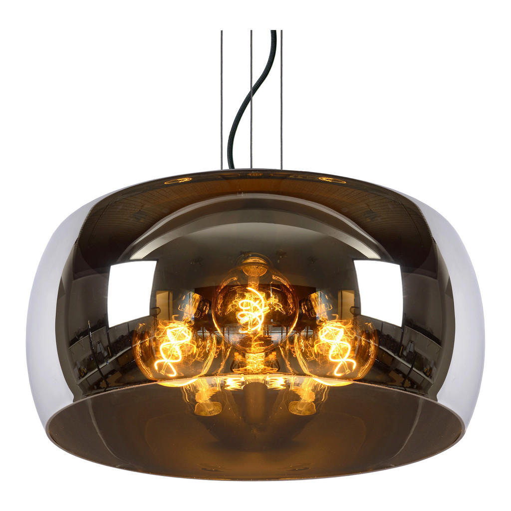 Thumbnail - Lucide Pendelleuchte Olivia, Schwarz, Glas, rund,rund, 50x158x50 cm, RoHS, Reach, Europäischer Sicherheitsstandard, höhe...