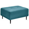 HOCKER in Textil Petrol  - Petrol/Schwarz, Modern, Holz/Textil (88/45/72cm) - Ti'me