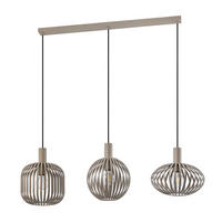 HÄNGELEUCHTE Cage 119/31/150 cm   - Sandfarben, Design, Metall (119/31/150cm) - Novel