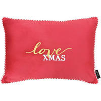 ZIERKISSEN Winterwelt 35/50 cm  - Rot, Basics, Textil (35/50cm) - X-Mas