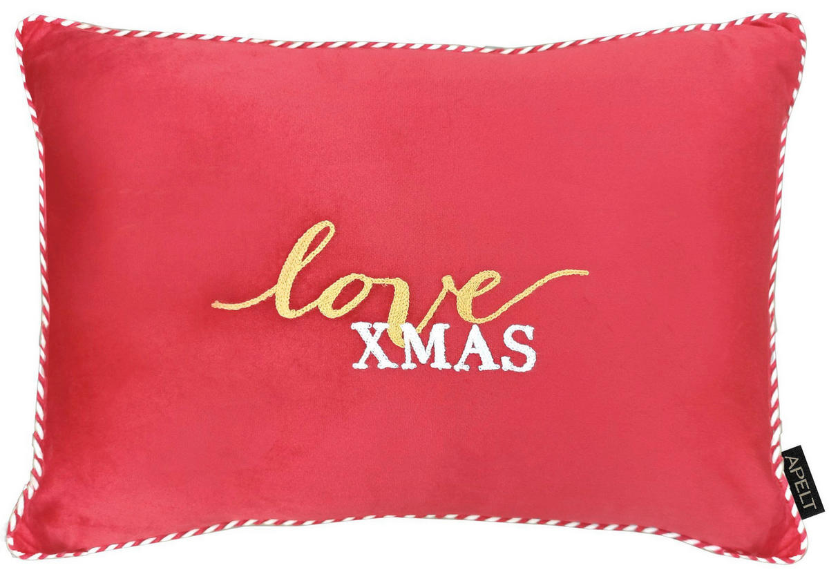 ZIERKISSEN Winterwelt 35/50 cm  - Rot, Basics, Textil (35/50cm) - X-Mas