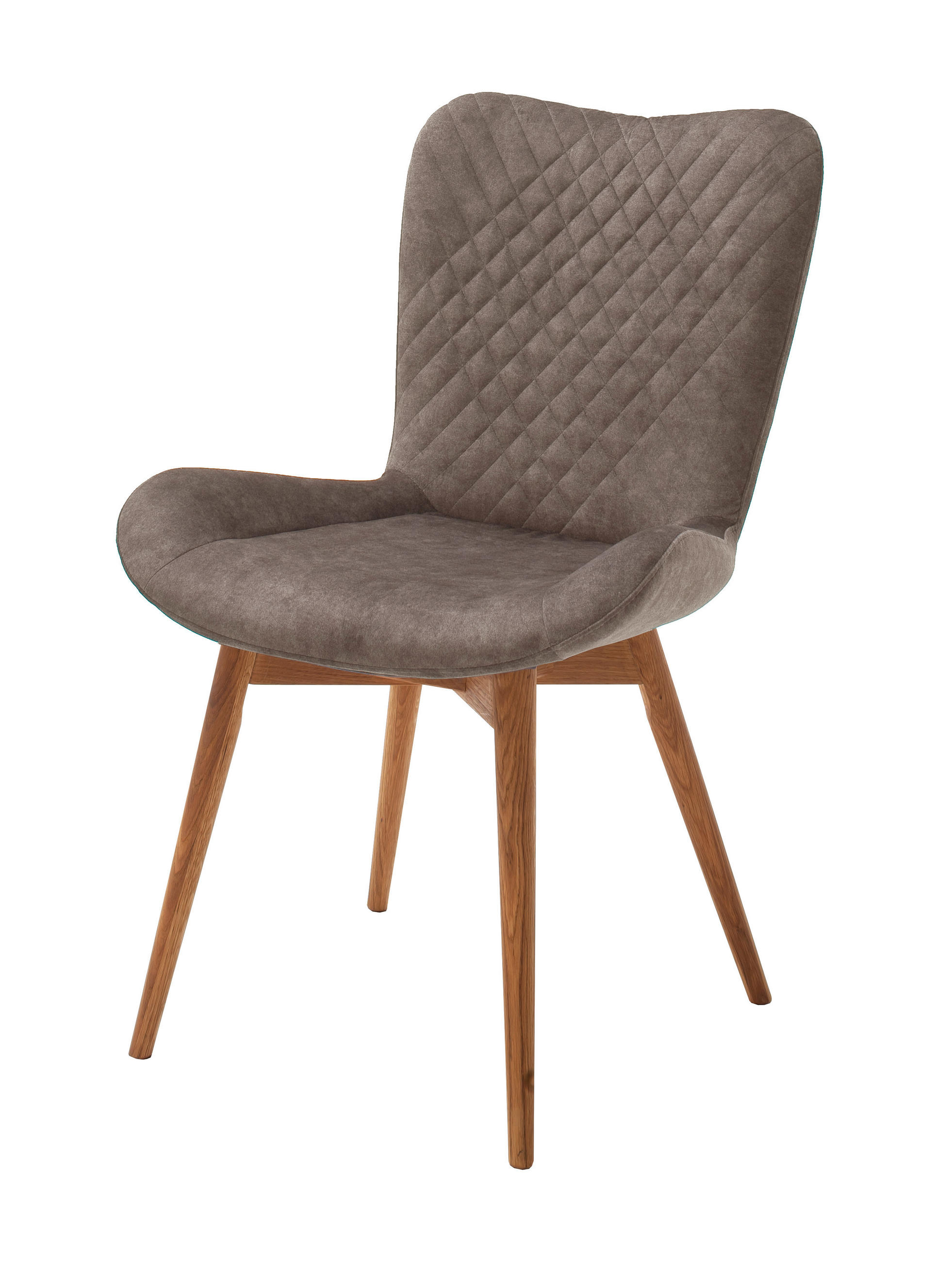 Stuhl Sarander Cappuccino Echtholz-Beine