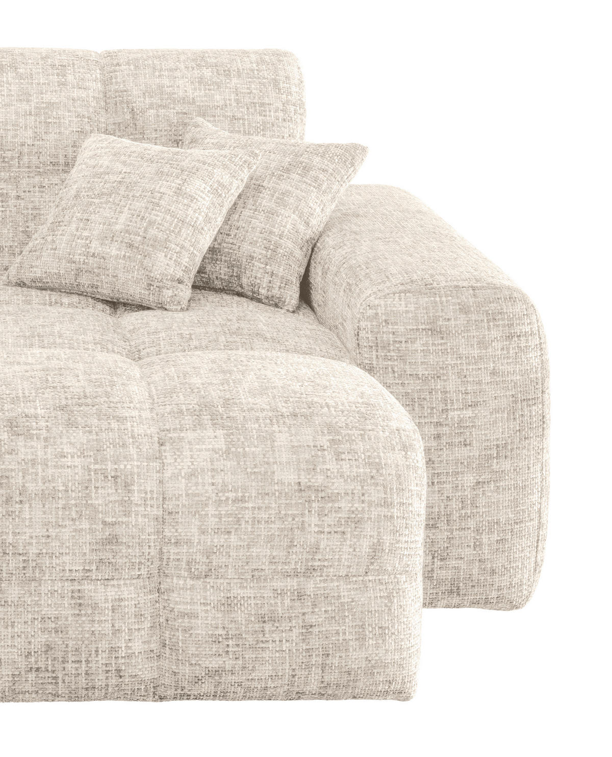XXL-SESSEL - Creme, MODERN, Kunststoff/Textil (181/87/155cm) - Livetastic
