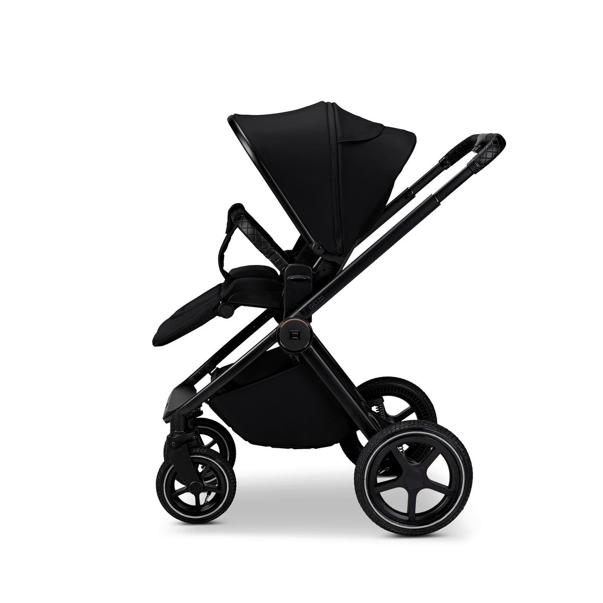 KOMBIKINDERWAGEN  Gio 2.0  Onyx  - Schwarz, Basics (84/61/114cm) - Moon