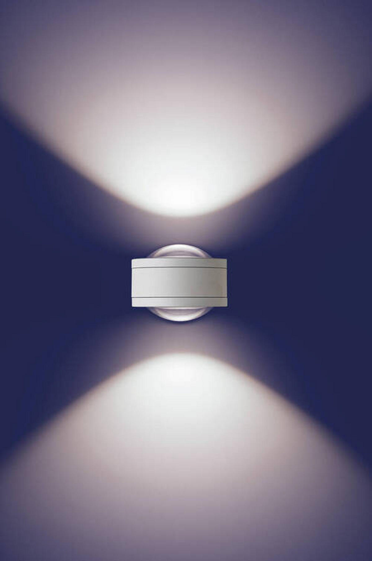 LED-WANDLEUCHTE 13,2/13,2/18,0 cm   - Weiß, Design, Metall (13,2/13,2/18,0cm)