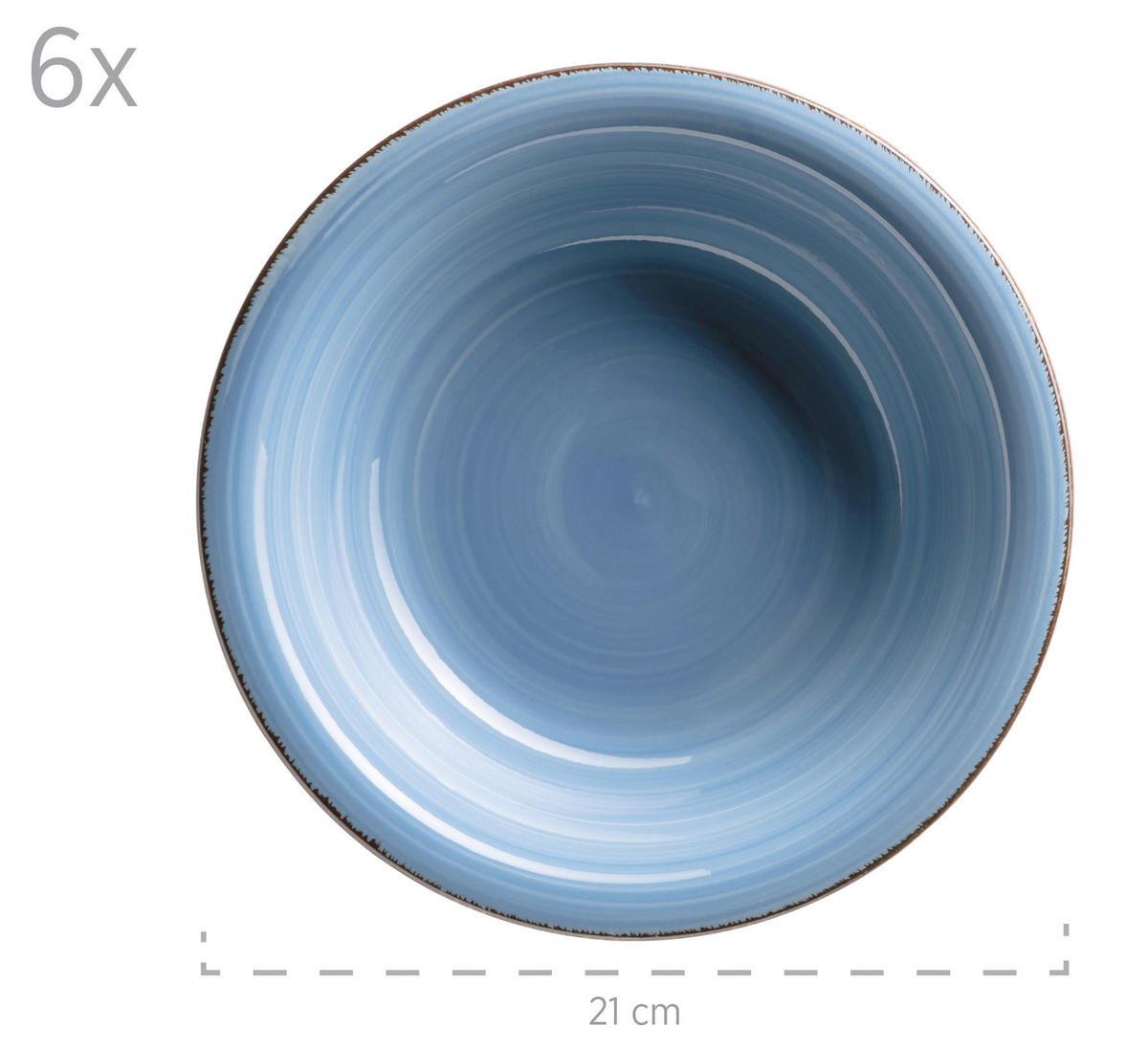 TAFELSERVICE LUMACA Dunkelblau 12-teilig  - Dunkelblau, Basics, Keramik - Mäser