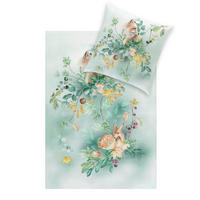 BETTWÄSCHE Impulse Flanell 155/200 cm  - Grün, Design, Textil (155/200cm) - Estella