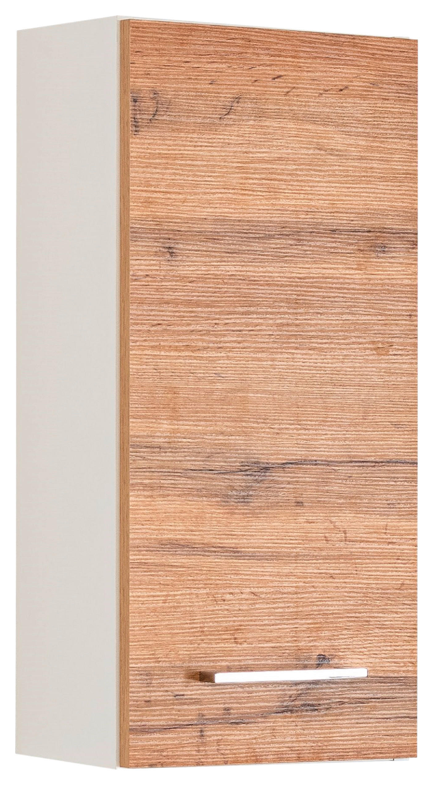 HÄNGESCHRANK 30/64/20 cm  - Chromfarben/Eiche Wotan, MODERN, Holzwerkstoff/Metall (30/64/20cm) - Held