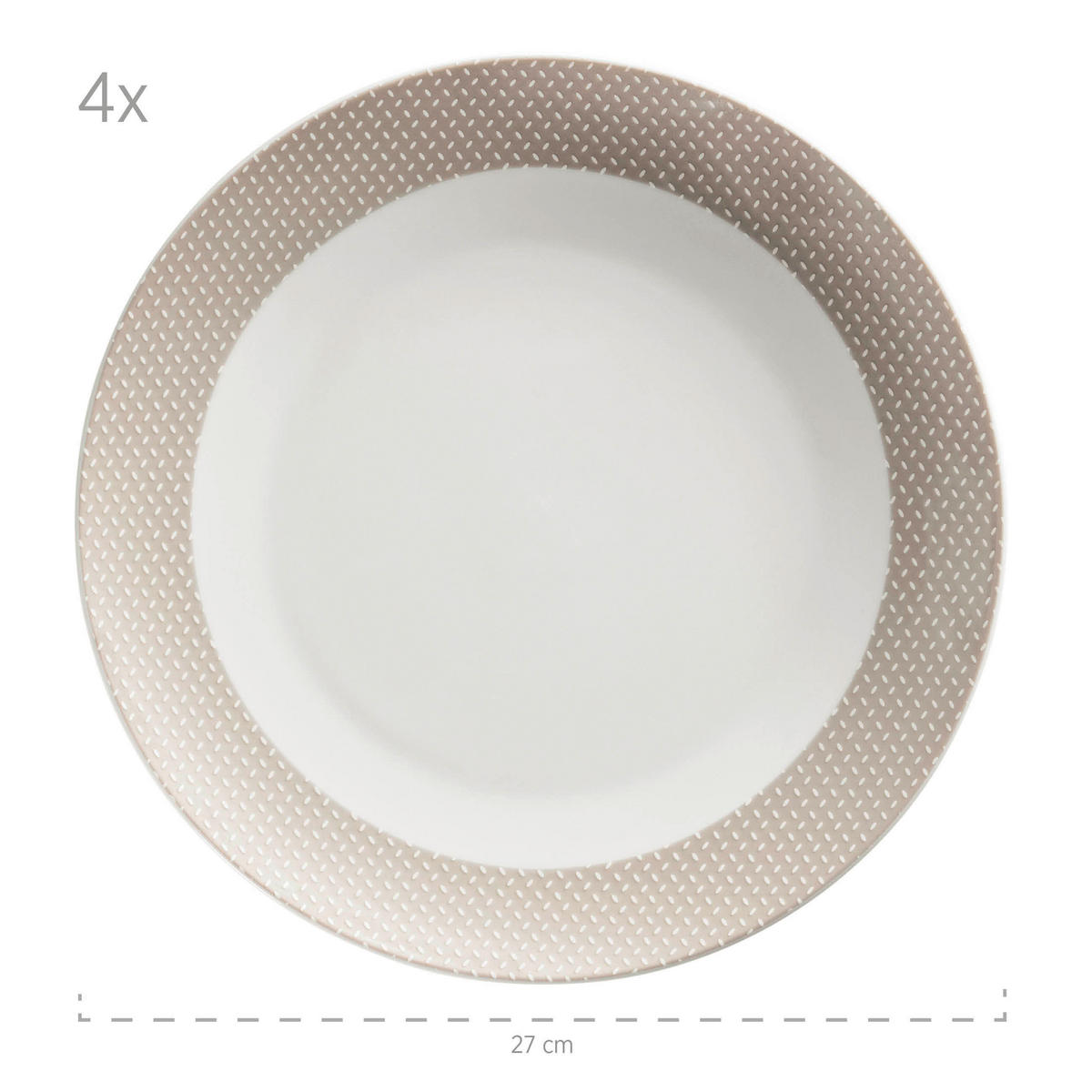 KOMBISERVICE Kitchen Time 16-teilig  - Beige, Basics, Keramik - Mäser