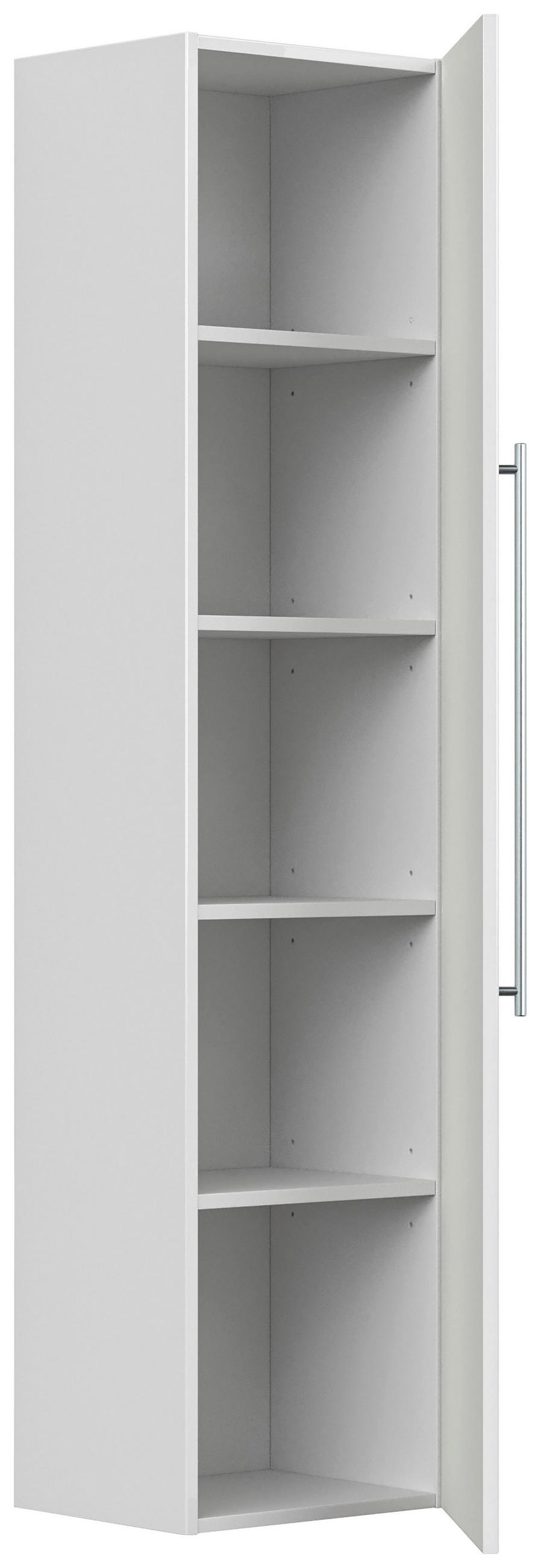 HOCHSCHRANK 35/150/30 cm  - Weiß Hochglanz, Basics, Holzwerkstoff/Metall (35/150/30cm) - MID.YOU