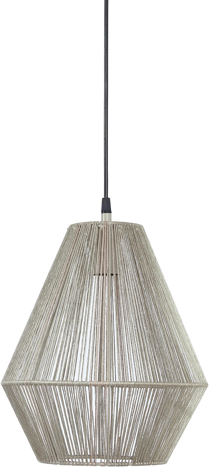 HÄNGELEUCHTE PR Home Rio 28/37/28 cm   - Beige, KONVENTIONELL, Textil (28/37/28cm)