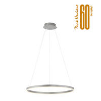 ZÁVĚSNÉ LED SVÍTIDLO, 58,5/58,5/120 cm  - barvy hliníku, Design, kov/plast (58,5/58,5/120cm)