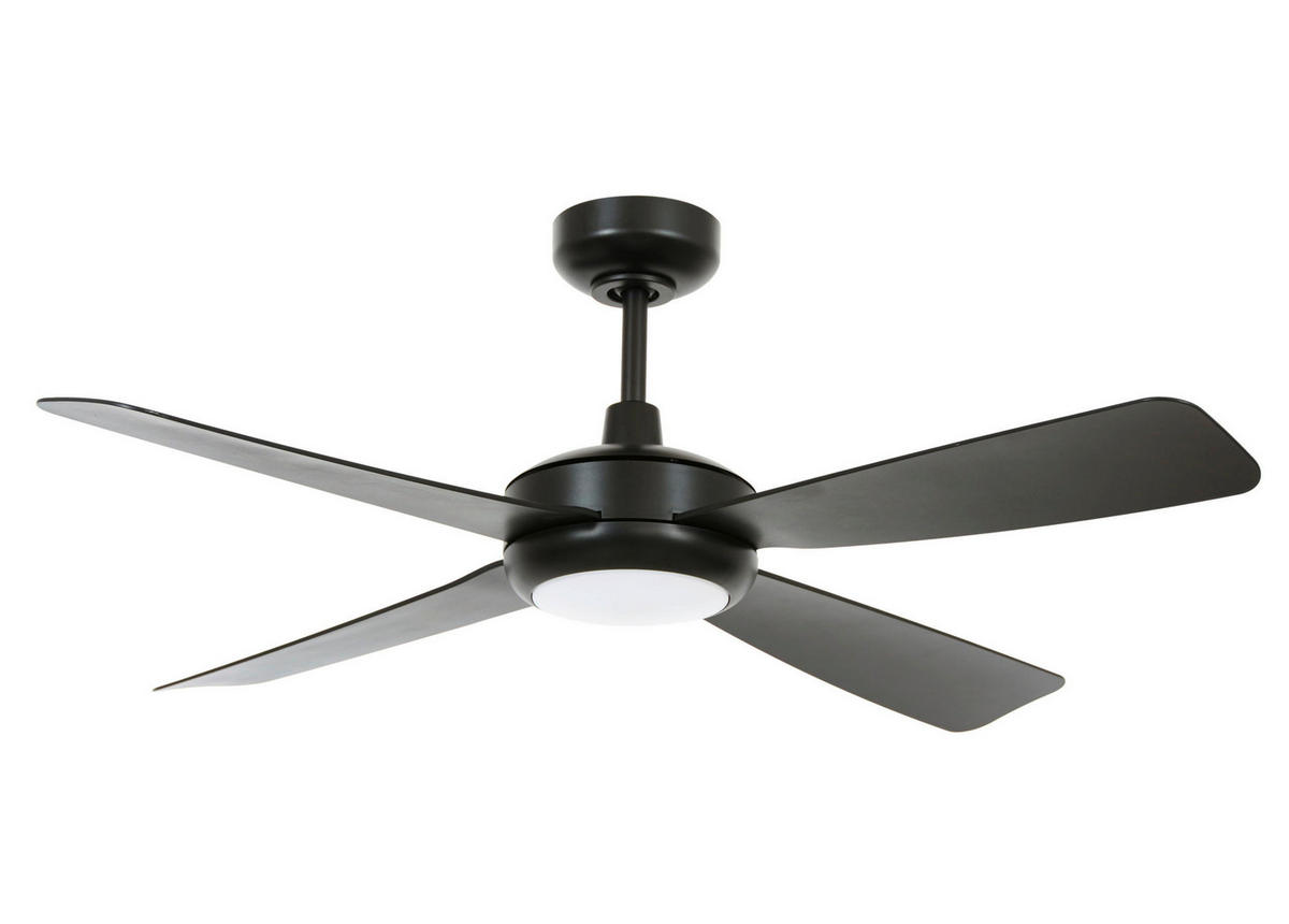 DECKENVENTILATOR 107 cm  - Schwarz, Trend, Kunststoff (107cm) - P & B