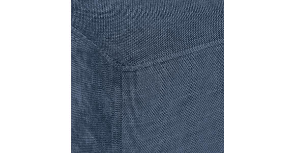 ECKSOFA Blau Chenille  - Blau/Schwarz, KONVENTIONELL, Textil/Metall (264/178cm) - Hom`in