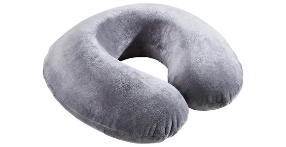 REISEKISSEN - Dunkelgrau, KONVENTIONELL, Kunststoff/Textil (26/25,5/10,5cm) - Boxxx