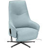 RELAXSESSEL in Textil Hellblau  - Anthrazit/Hellblau, Design, Textil/Metall (70/112/85cm) - Himolla