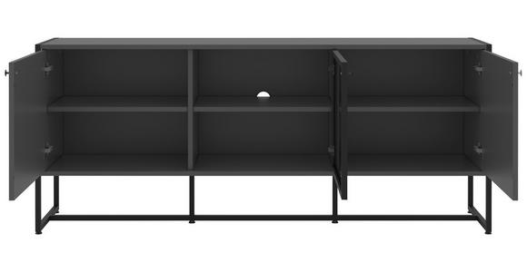 SIDEBOARD 180/75/41 cm  - Anthrazit/Schwarz, MODERN, Holzwerkstoff/Metall (180/75/41cm) - Novel