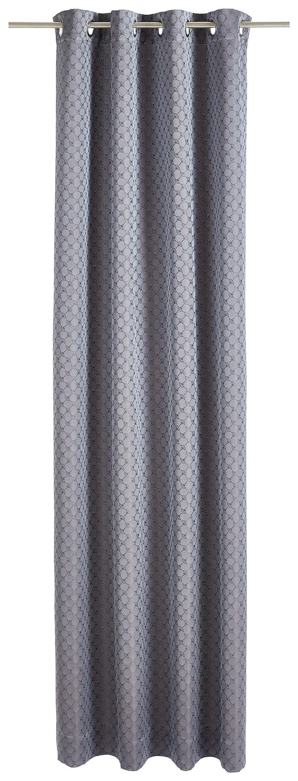 ZÁVES S OČKAMI, nepriehľadné, 140/250 cm - tmavohnedá, Design, textil (140/250cm) - Joop!