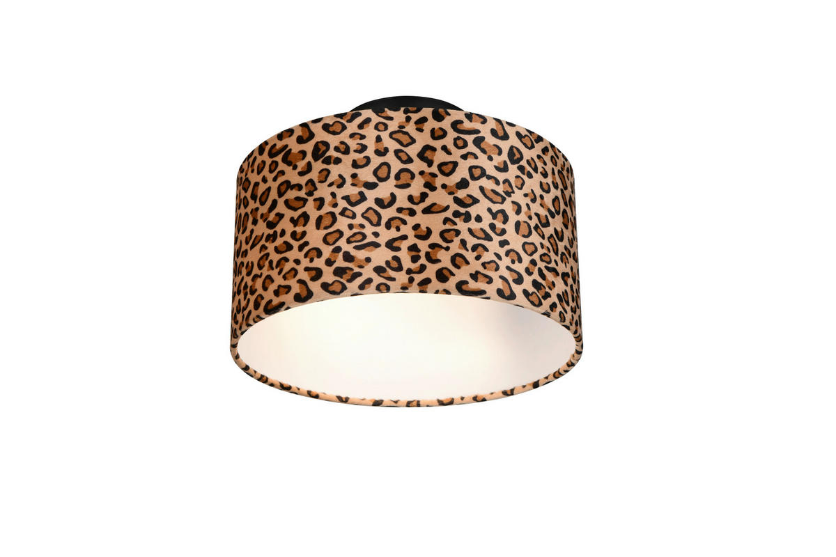 DECKENLEUCHTE Pardina 30/21 cm   - Hellbraun/Beige, LIFESTYLE, Textil/Metall (30/21cm)