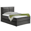 BOXSPRINGBETT 140/200 cm  in Anthrazit  - Anthrazit/Schwarz, Design, Textil (140/200cm) - home24