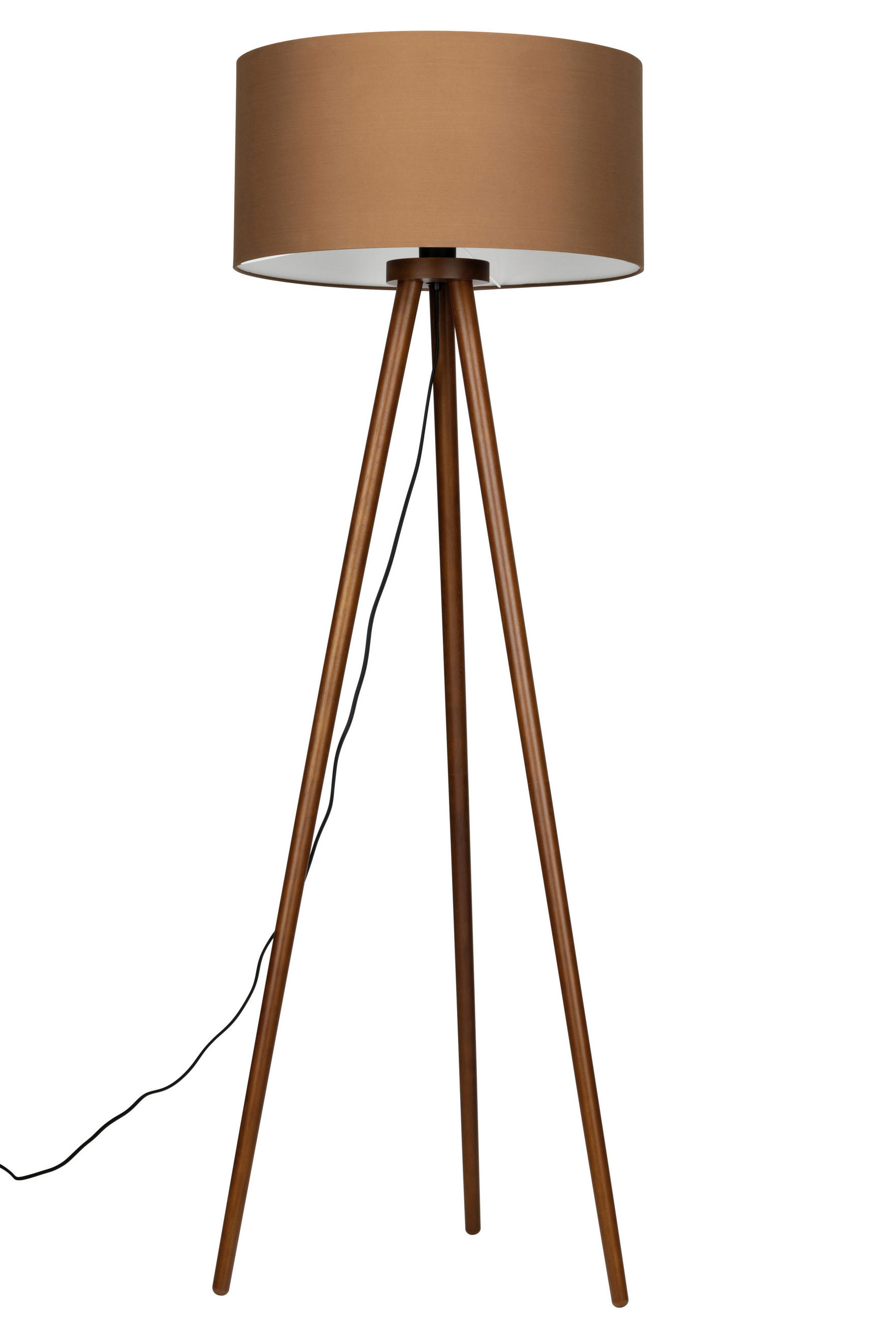 STEHLEUCHTE 50/150 cm  - Taupe, Trend, Holz/Textil (50/150cm) - Collett's Monde