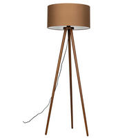 STEHLEUCHTE 50/150 cm  - Taupe, Trend, Holz/Textil (50/150cm) - Collett's Monde
