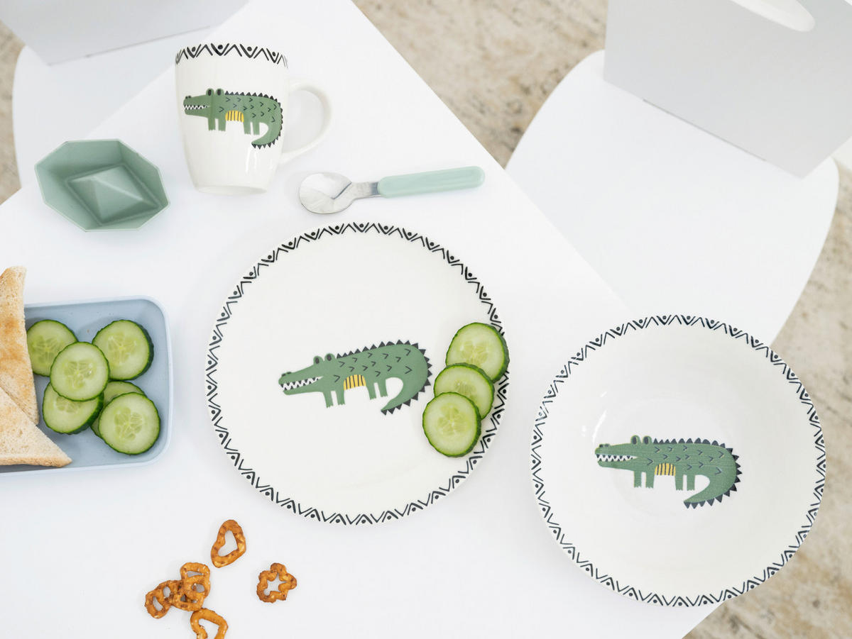 KINDERGESCHIRRSET 3-teilig  - Multicolor, Basics, Keramik - Creatable