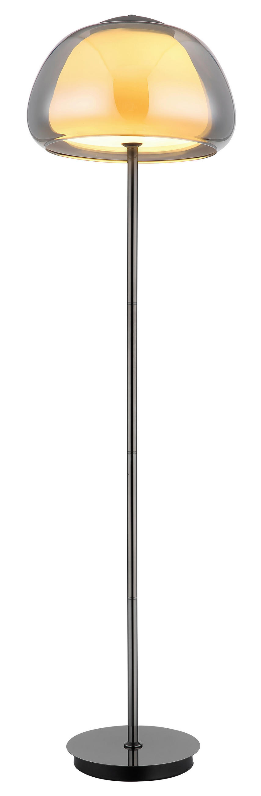 STOJACÍ LED LAMPA, 38/150 cm  - šedá/bílá, Design, kov/plast (38/150cm) - Globo