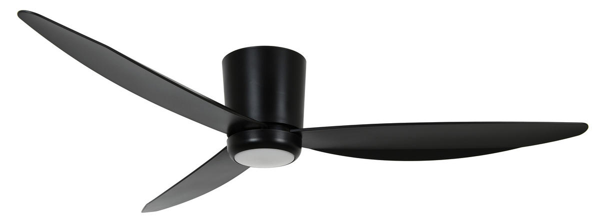 DECKENVENTILATOR   137 cm   - Schwarz, Trend, Kunststoff (137cm) - P & B