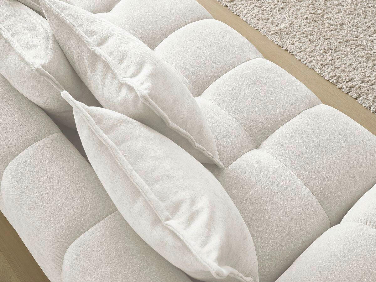 SCHLAFSOFA EVEREST  mit Rücken echt, Armteil links, Armteil rechts Struktur Weiß  - Schwarz/Weiß, MODERN, Kunststoff/Textil (278/115/90cm)