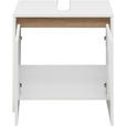 WASCHBECKENUNTERSCHRANK 61,8/59,3/32,2 cm  - Eichefarben/Weiß, KONVENTIONELL, Holzwerkstoff (61,8/59,3/32,2cm) - Xora